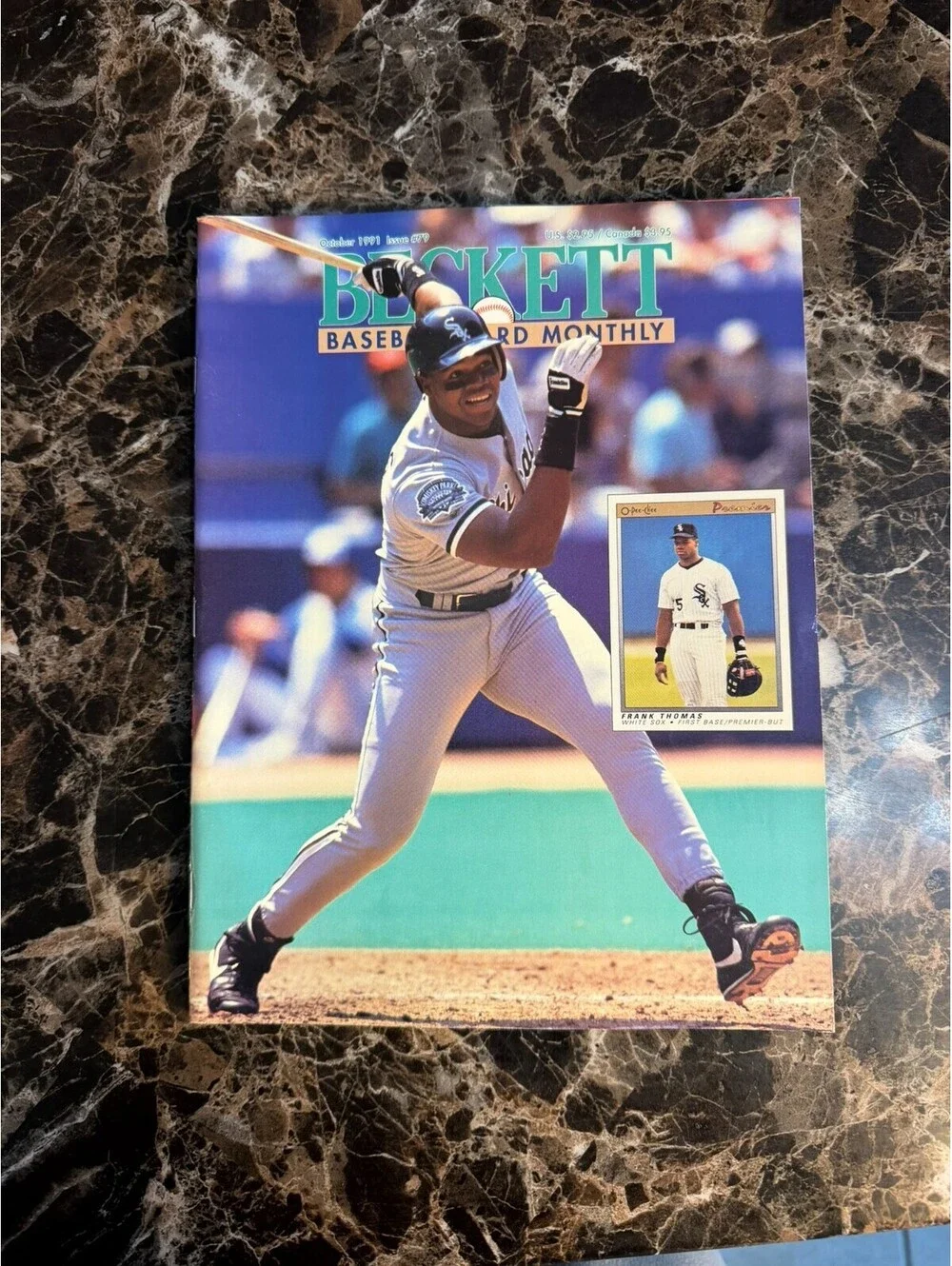 Beckett Baseball Card Monthly October 1991 Issue #79 Frank Thomas White Sox HOF